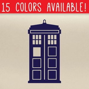 Tardis Vinyl Decal Laptop Car Truck Bumper Window Sticker