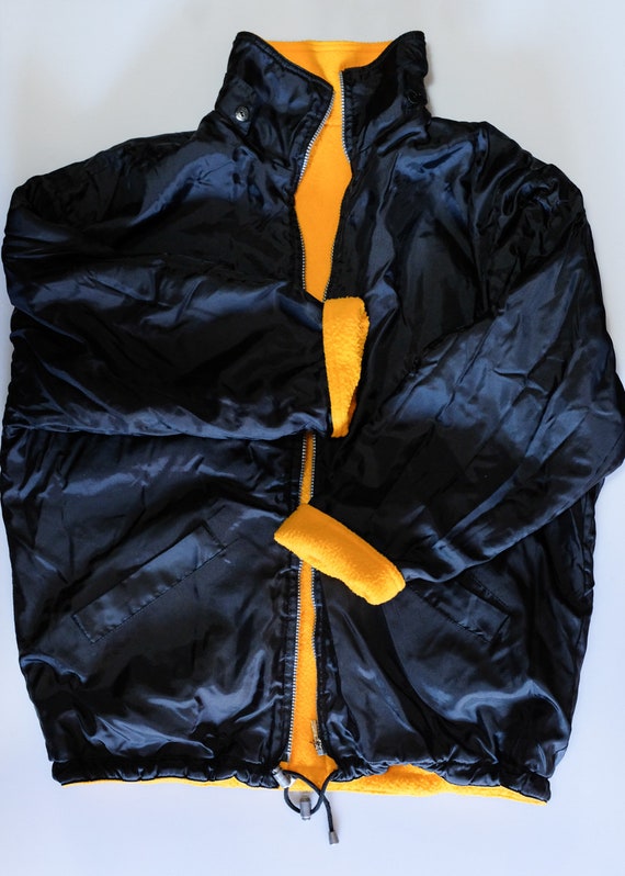 RARE Alpha Industries yellow sherpa reversible jacket Gem