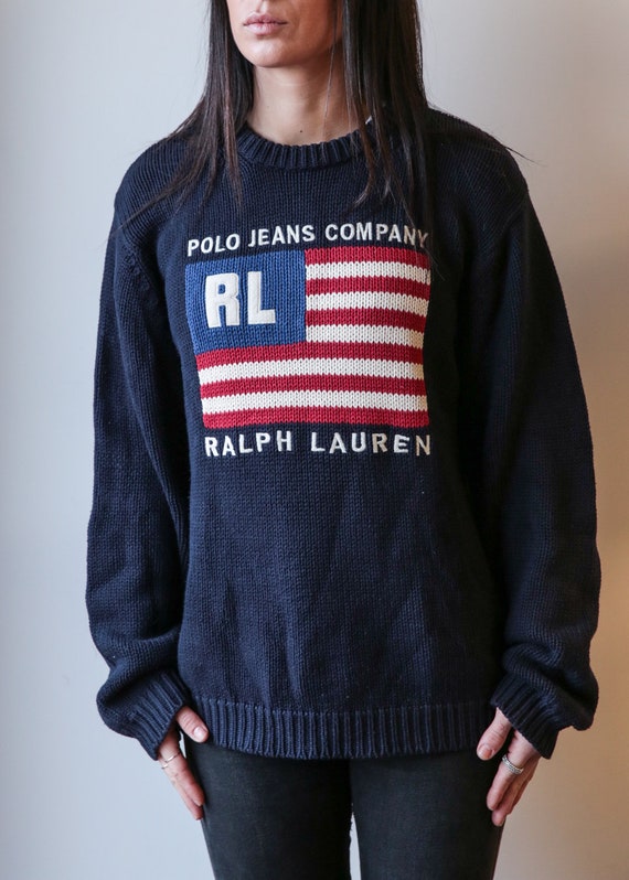 ralph lauren iconic flag sweater