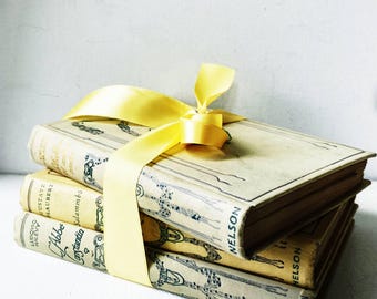 3 Nelson Books Paris Literature Book Bundle French Home Decor