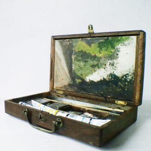 Boîte En Bois Pour Artiste - Ancien Style - Neuve - Parfaite Pour Rangement Ou Décoration