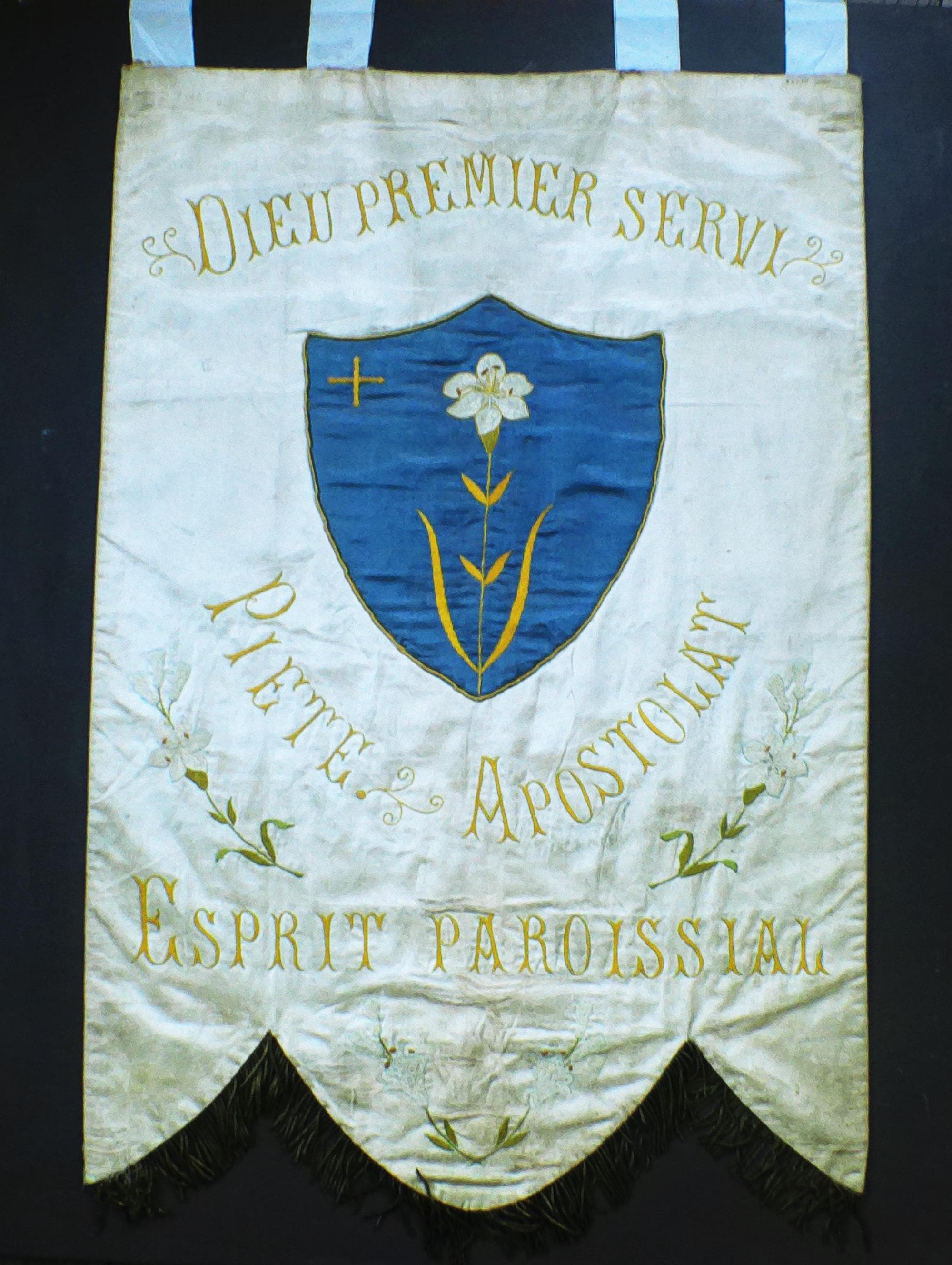 Antique French Procession Banner, 1800s Religious Embroidery - Etsy