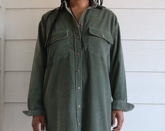 90s Vintage Corduroy maxi dress medium large