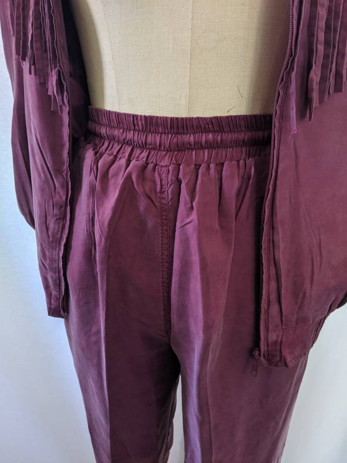 silk jogger set