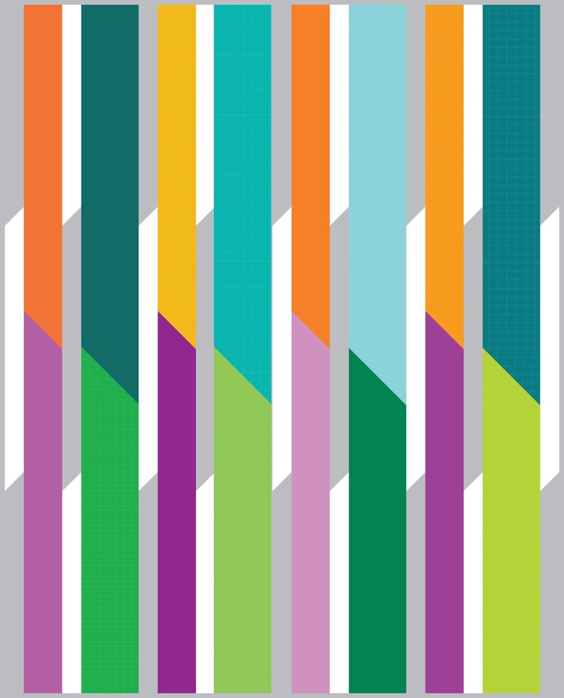 Stripe-Tacular Quilt Pattern image 4