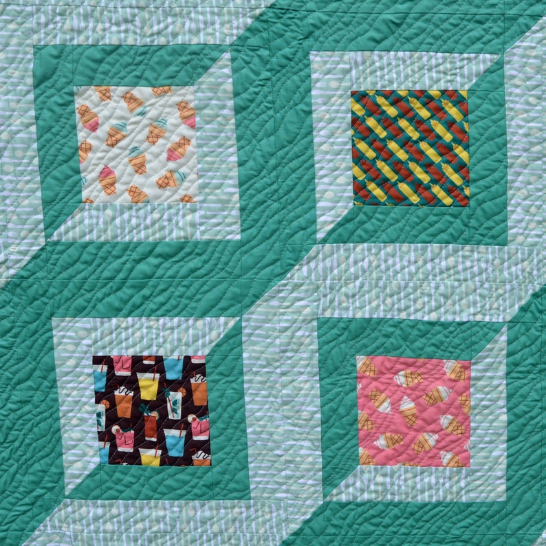 Twirled Squares Quilt Pattern image 5