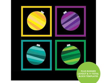 Strippy Improv Holiday pattern