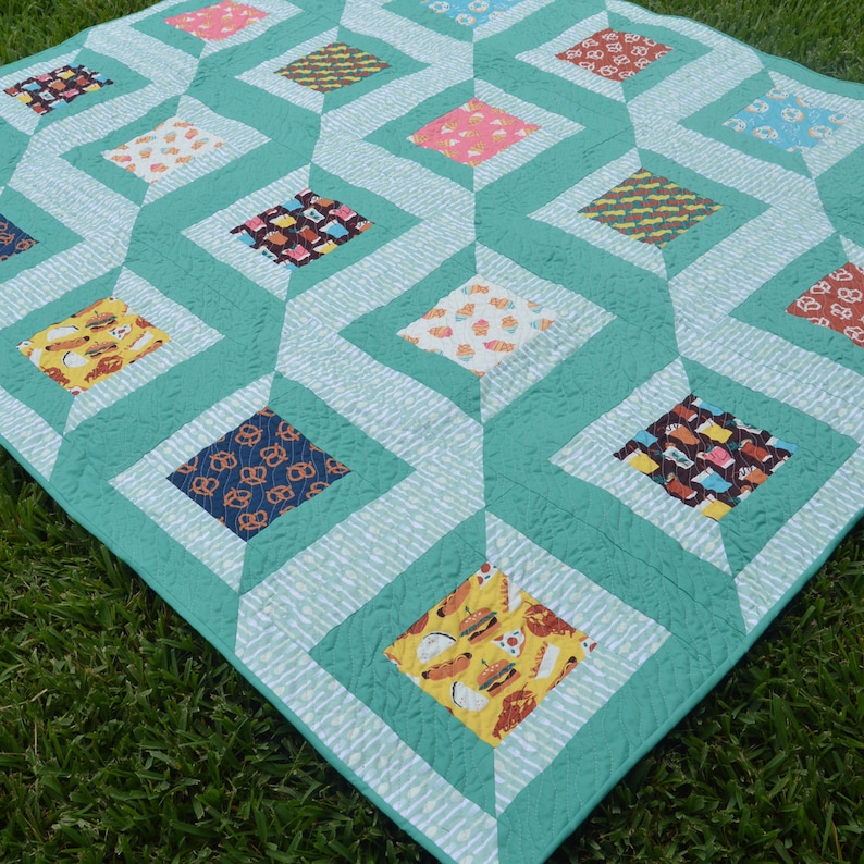 Twirled Squares Quilt Pattern image 4