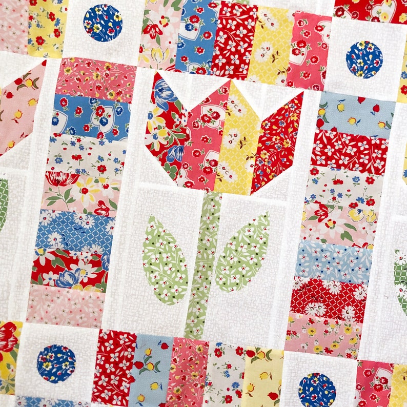 Tulip Row Quilt Pattern Etsy