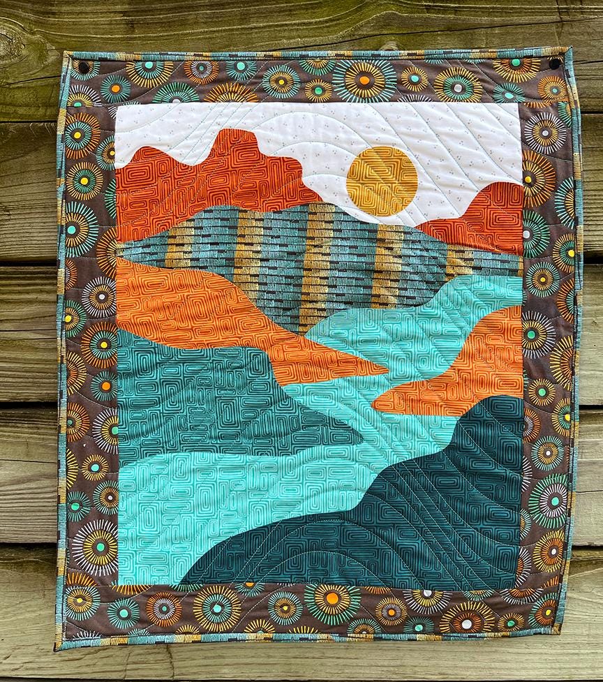 Quilt Pattern Viewed Postcard Views Quilt Pattern - Etsy