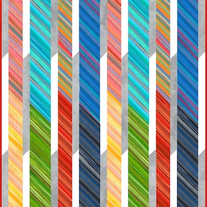 Stripe-Tacular Quilt Pattern image 1