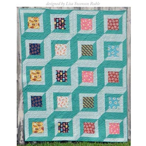 Twirled Squares Quilt Pattern image 2