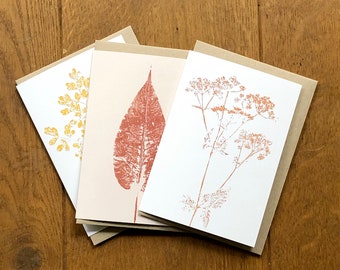 NEW: Greeting card, with an image of a monoprint, A6, folded, with envelope.