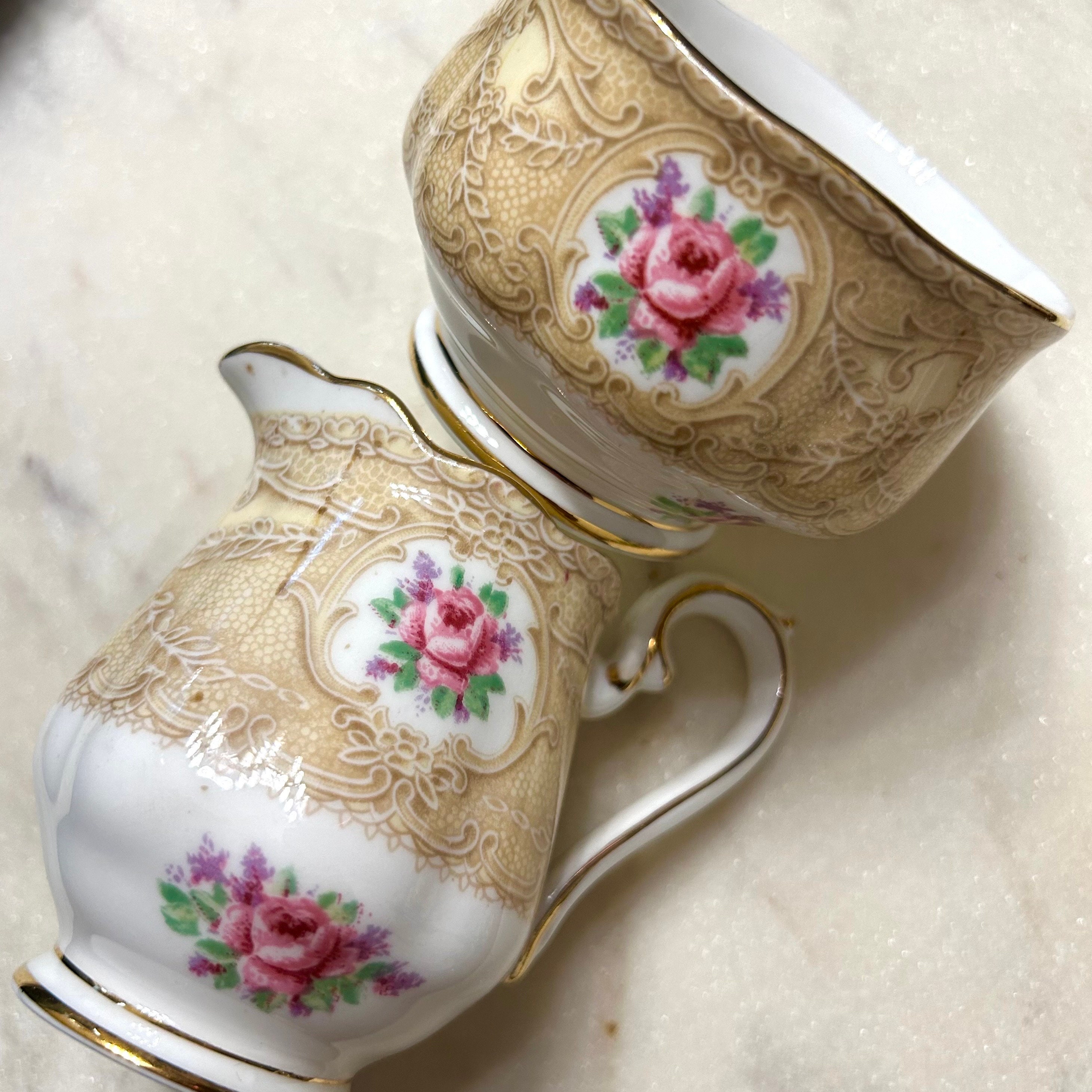 Royal Albert Devonshire Cream and Sugar Set