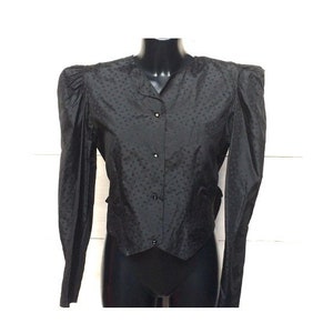 MORINI original vintage 80s tailored blouse size XS in silk