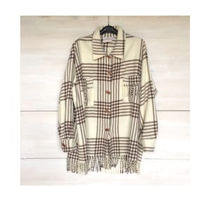SINCLAIR blouse size M original vintage 1990s in wool