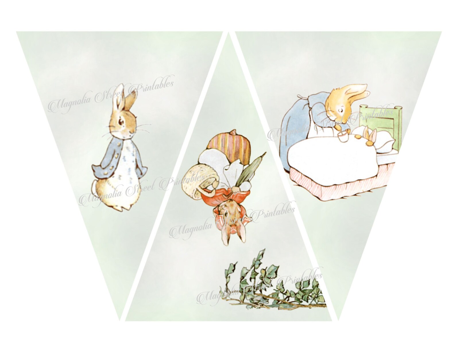 Printable Peter Rabbit Banner Beatrix Potter Banner | Etsy