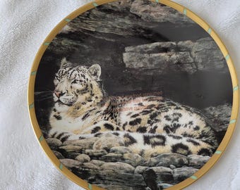 Lenox "Rocky Refuge" Guy Coheleach's Royal Cats Plate Collection 1994 Signed