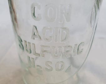 Vintage Glas Laboratory Chemistry Bottle, Wheaton Apothecary Bottles Early 1900