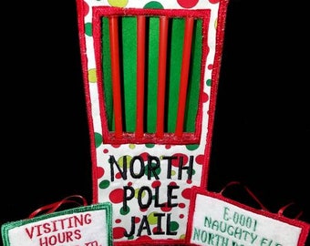 In Hoop 12" Christmas Doll Jail