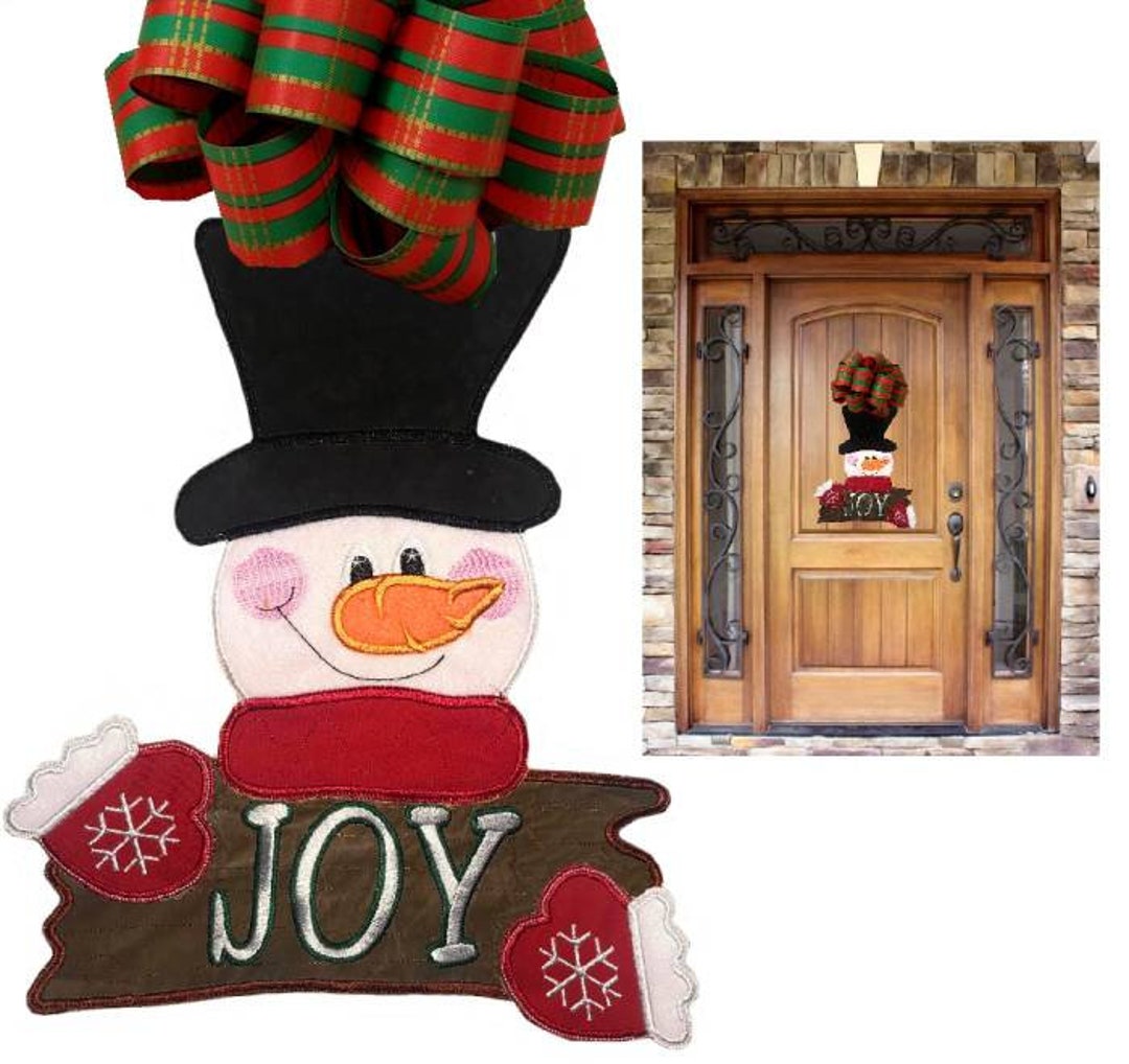 Snowman Door Hangerdesign - Etsy