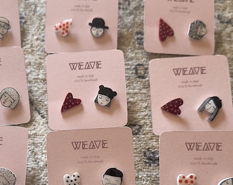 MINÙ BABE - minimal girls earrings, modern earring, contemporary earrings, lobe earring, face girl