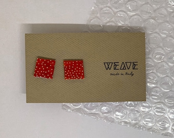 MINÙ SQUARE - minimal square earrings, modern earring, contemporary earrings, lobe earring, geometric earrings, gift for her