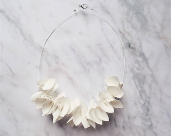 SINTESI C. Minimal necklace modern jewellery, pvc necklace, minimalist, contemporary jewelry, gift for her