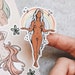 Sticker sheet feminist body diversity art illustration | Goddess