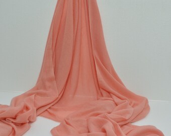 Salmon Cashmere Shawl  Cashmere Scarf Pashmina Scarf Cashmere Stole Cashmere Wrap Cashmere Stole Scarf Cashmere Shawl