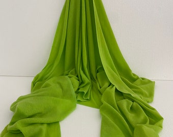 Neon Green Cashmere Shawl Cashmere Scarf Pashmina Scarf Cashmere Stole Cashmere Wrap Cashmere Stole Scarf Cashmere Shawl