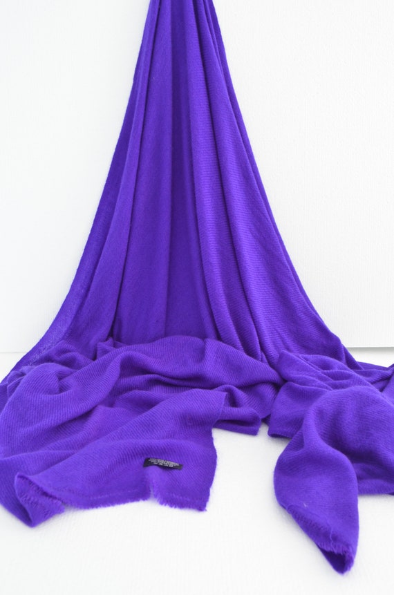 purple cashmere scarf