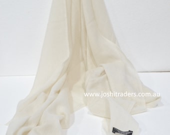 White Cashmere Shawl White Cashmere Scarf Pashmina Scarf Cashmere Stole Cashmere Wrap White Cashmere Stole Cashmere Scarf Cashmere Shawl