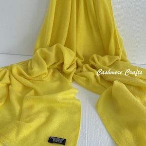 Bright Yellow Pashmina Shawl  Scarf Pashmina Scarf  Stole Cashmere Wrap Stole Cashmere Scarf Cashmere Shawl