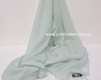 Light Mint  Cashmere Shawl Cashmere Scarf Pashmina Scarf Cashmere Stole Cashmere Wrap Cashmere Stole Scarf Cashmere Shawl