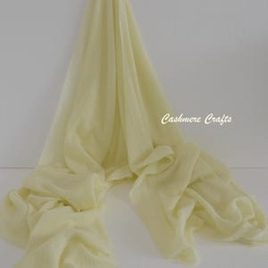 Mellow Yellow Shawl  Scarf Pashmina Scarf  Stole Cashmere Wrap Stole Cashmere Scarf Cashmere Shawl