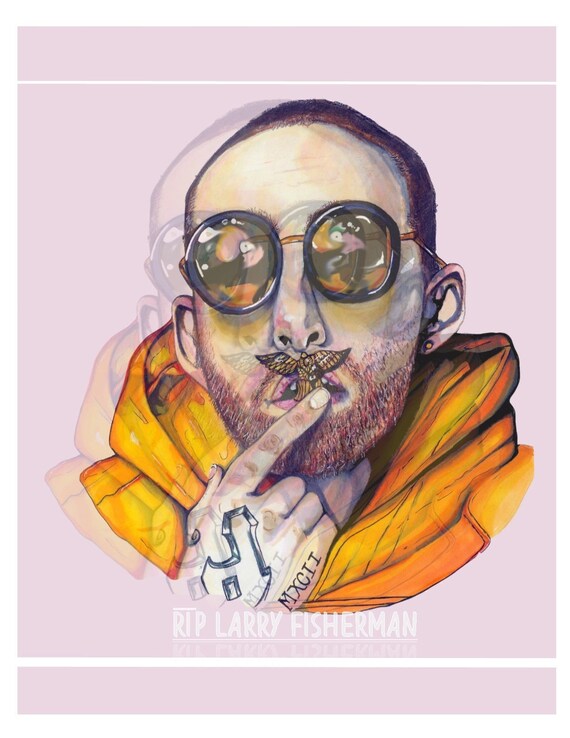 Mac Miller Art Print Etsy