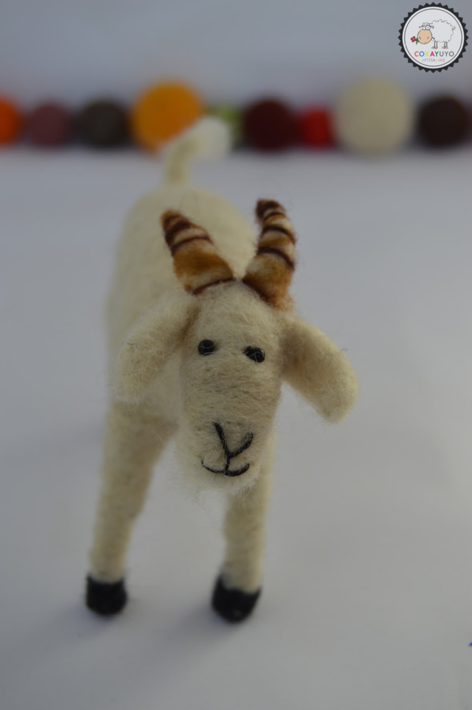 Needle Felted Goat Felt Goat Needle Felting Needlefelt Etsy