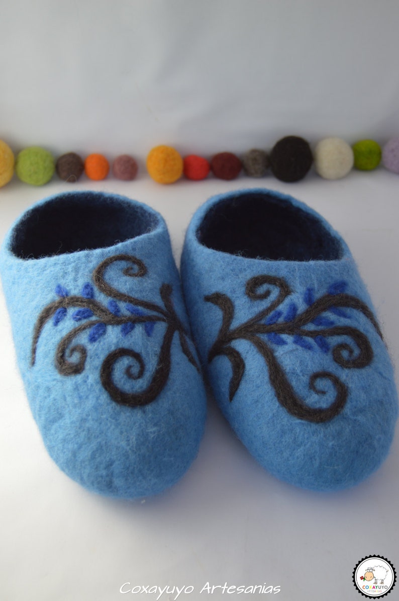 Felted wool slippers slippers needle felting needlefelt Etsy