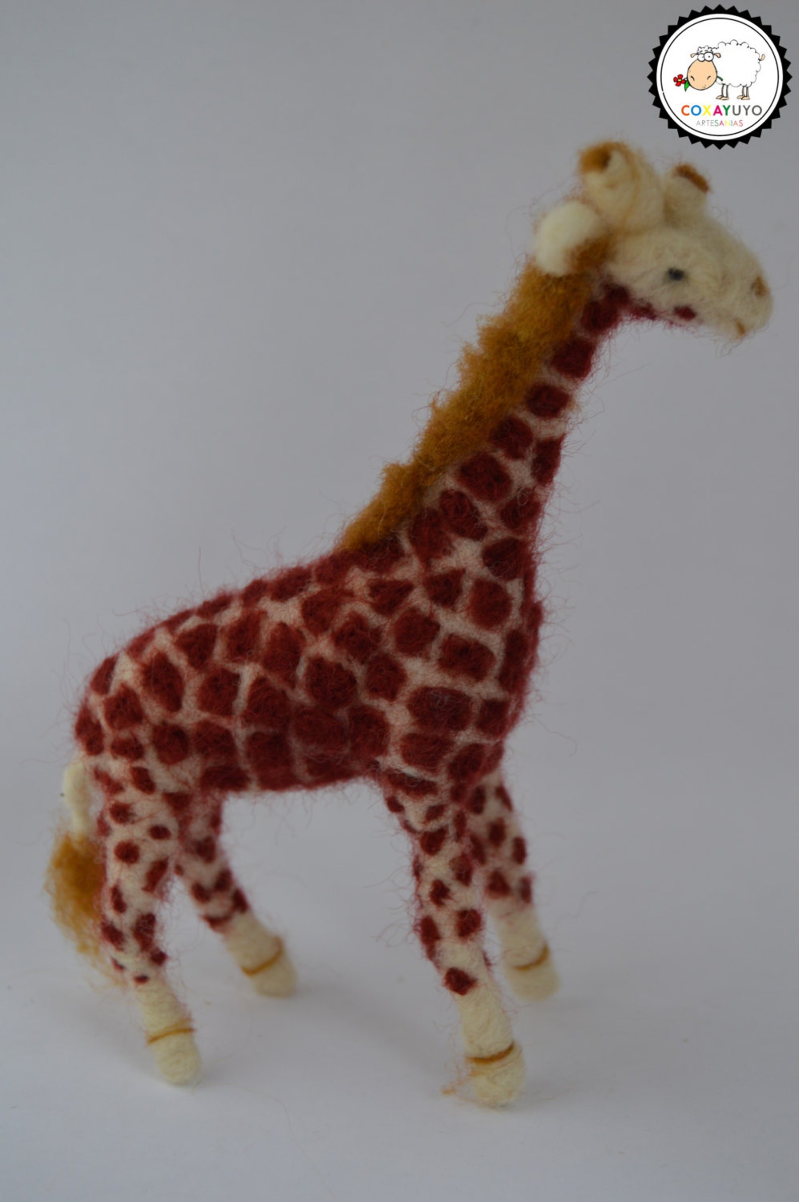 Needle Felted Giraffe, Felt Giraffe, Needle Felting, Needlefelt