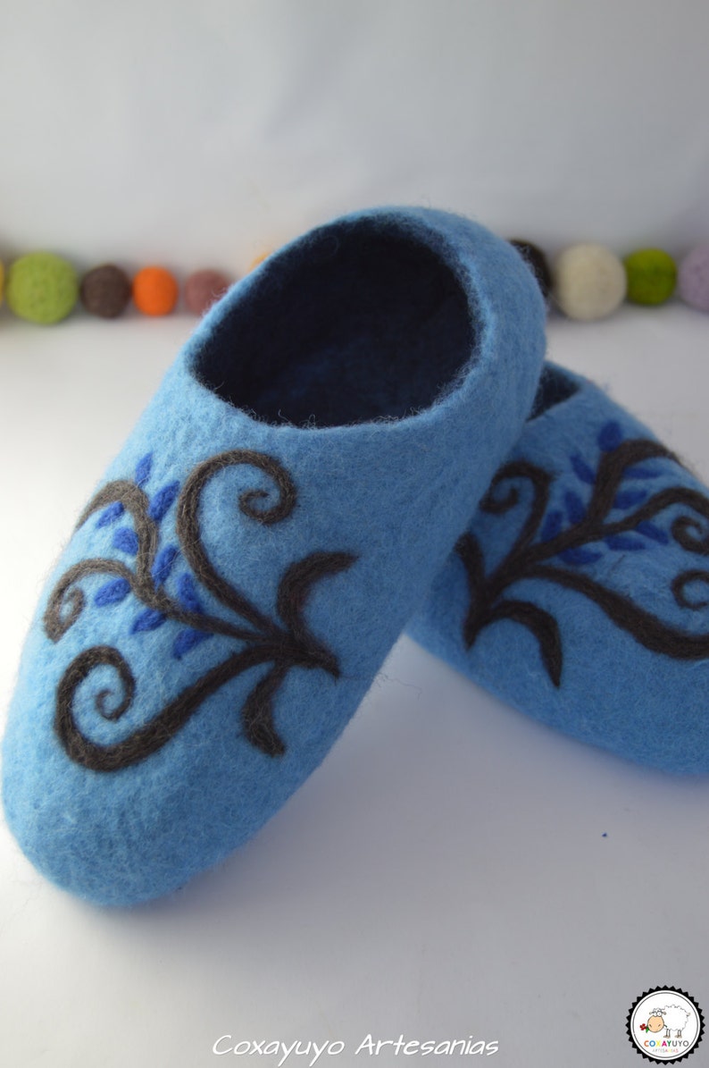 Felted Wool Slippers Slippers Needle Felting Needlefelt Etsy UK