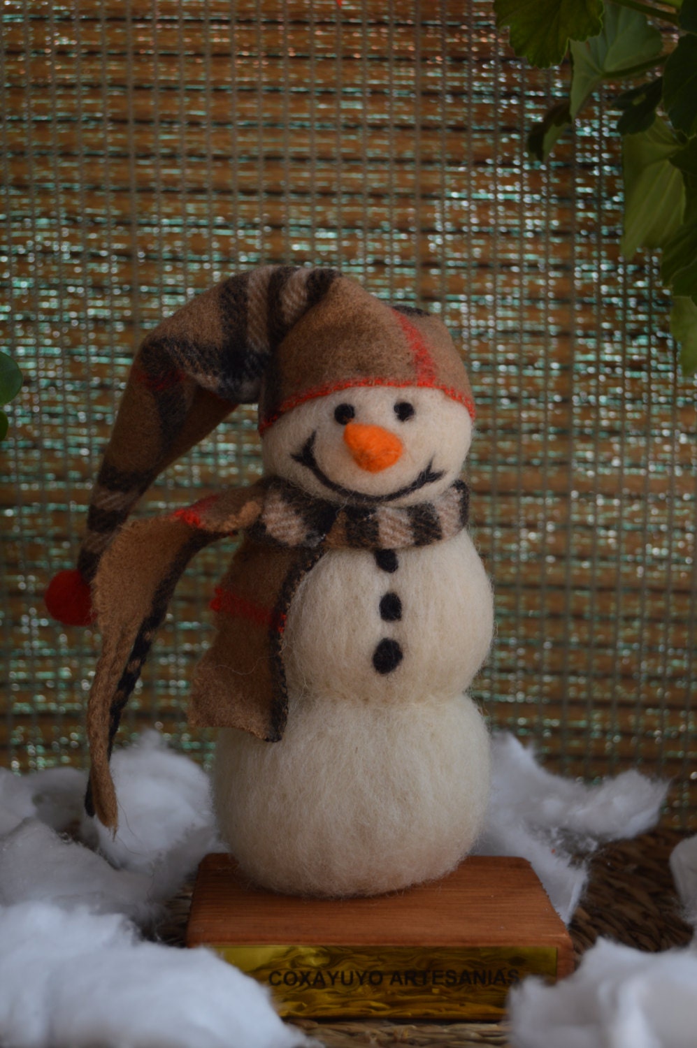 Felted Snowman Needle Felting Christmas Decoration | Etsy