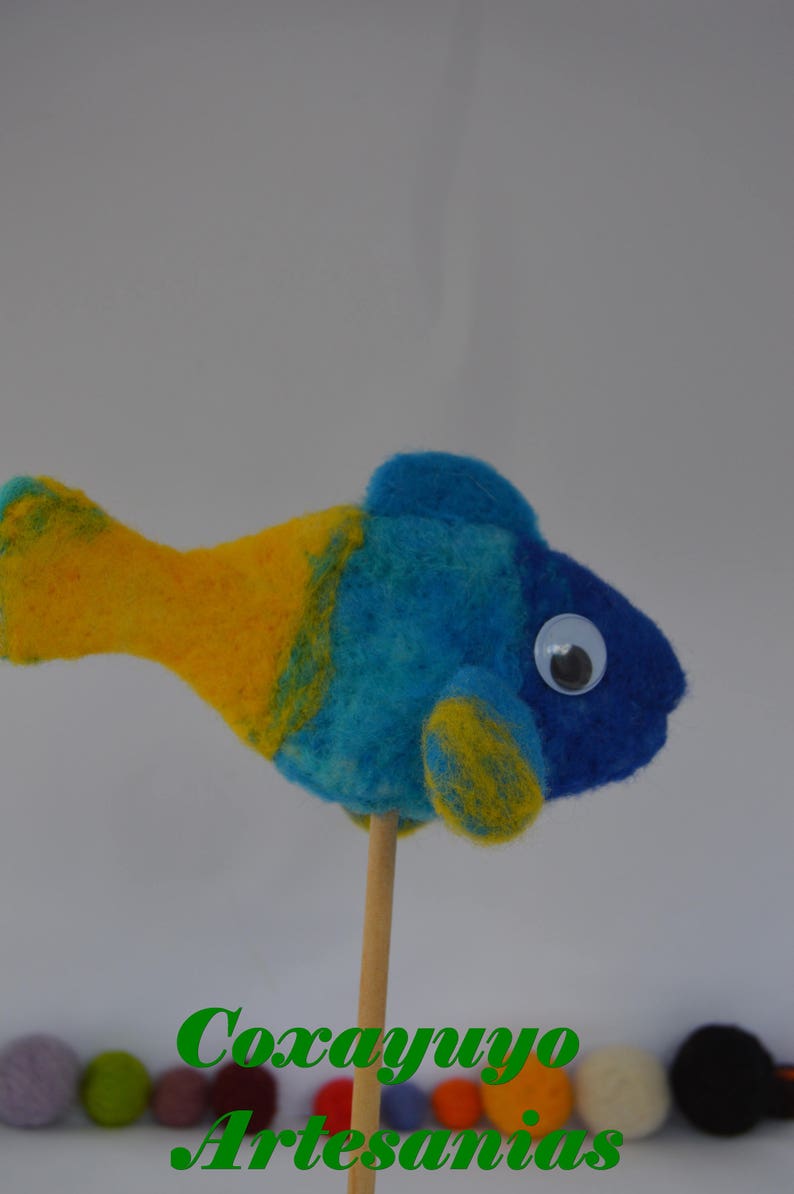 Needle felted fish, felted fish , fish, needlefelt, needle felting, handmade, felted sculpture fish image 2