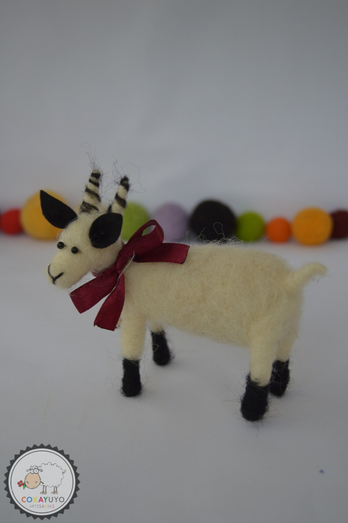 Needle Felted Goat Felt Goat Needle Felting Needlefelt Etsy
