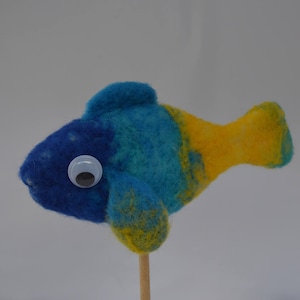 Needle felted fish, felted fish , fish, needlefelt, needle felting, handmade, felted sculpture fish image 1