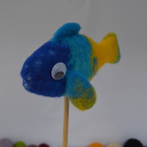 Needle felted fish, felted fish , fish, needlefelt, needle felting, handmade, felted sculpture fish image 5