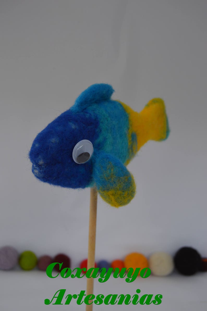 Needle felted fish, felted fish , fish, needlefelt, needle felting, handmade, felted sculpture fish image 5