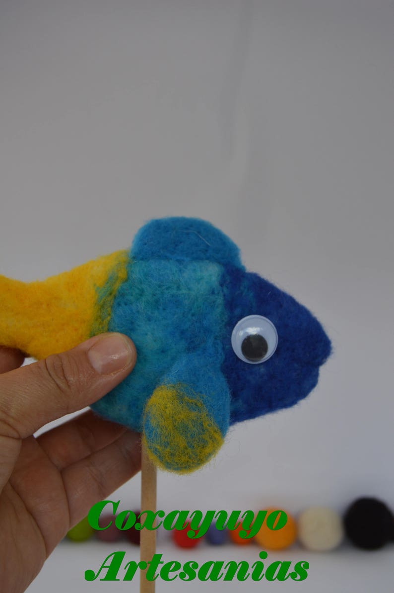 Needle felted fish, felted fish , fish, needlefelt, needle felting, handmade, felted sculpture fish image 3