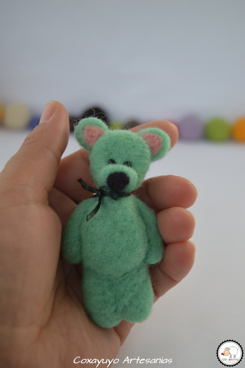Bear brooch needle felting bear brooch brooches needlefelt handmade sheep wool felted sculpture