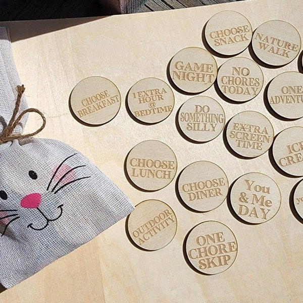 easter birthday holiday rewards tokens coins laser file lazer svg download beamo beambox glowforge cut file digital wooden tokens